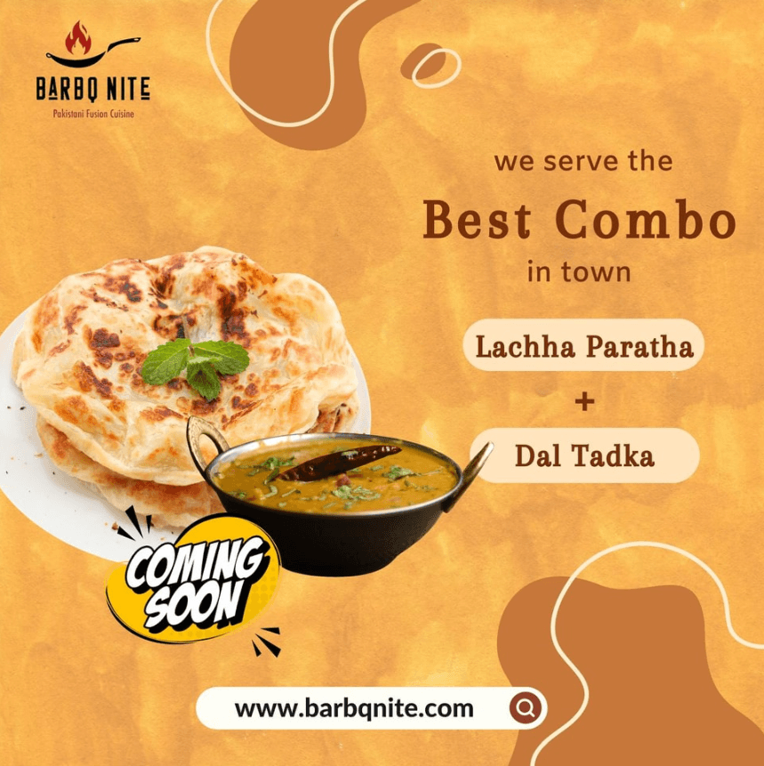 Laccha Paratha and Dal tadka template
